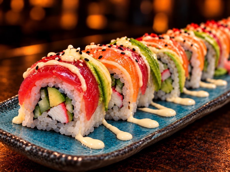 California Rainbow Roll